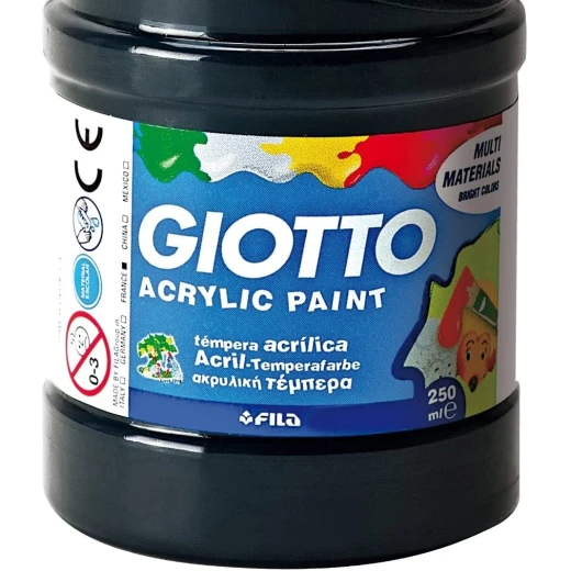 Giotto  Acrilic, Black, 250ml - Giotto - Image 3