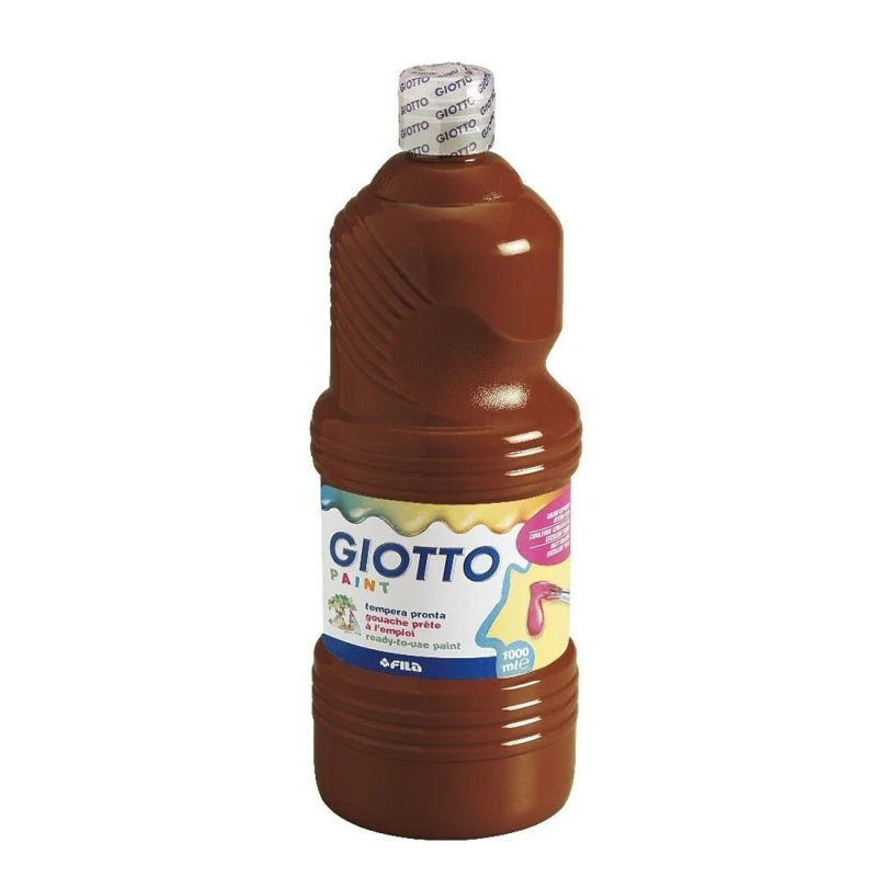Giotto Gouache Ready to Use ,1000 ml ,Brown - Giotto