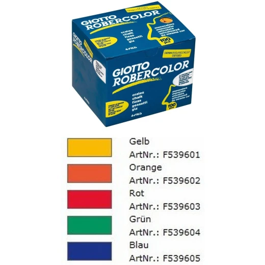 Giotto Robercolor Chalk , Assorted , Pack of 100 - Giotto - Image 3