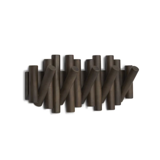 Umbra picket rail hook coat rack, aged walnut color Umbra picket rail hook coat rack, aged walnut color