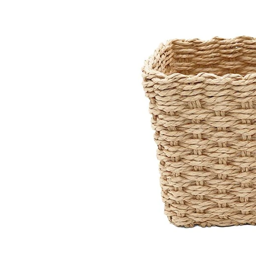 Weva spectrum faux rattan storage basket set, 2 pcs, natural - Weva - Image 2
