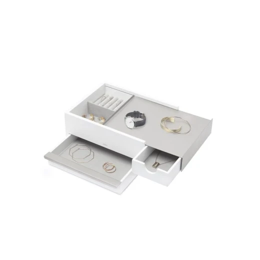Umbra Jewelry Box, Grey and White Color Umbra Jewelry Box, Grey and White Color