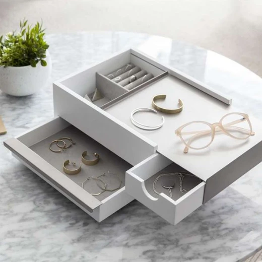 Umbra Jewelry Box, Grey and White Color - Umbra - Image 2