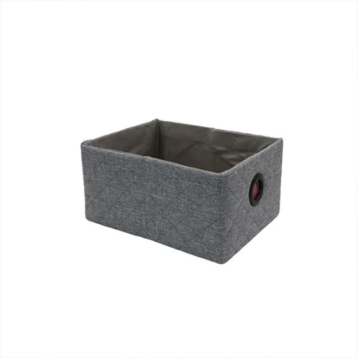Weva hammer foldable textile storage basket, 19x26x13 cm, grey Weva hammer foldable textile storage basket, 19x26x13 cm, grey