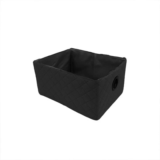 Weva winsom foldable textile storage basket , 19x26x13 cm , black Weva winsom foldable textile storage basket , 19x26x13 cm , black