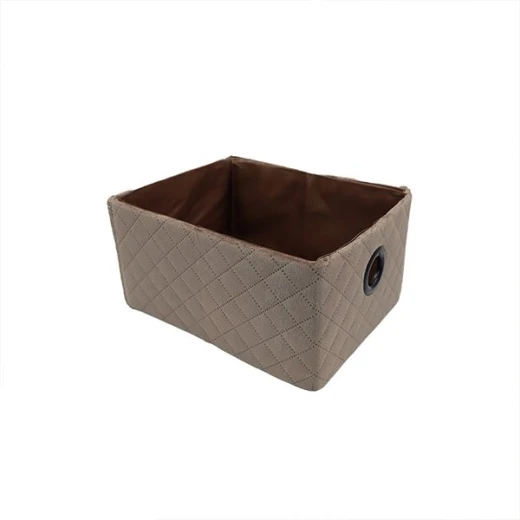 Weva winsom foldable textile storage basket, 19x26x13 cm,taupe Weva winsom foldable textile storage basket, 19x26x13 cm,taupe
