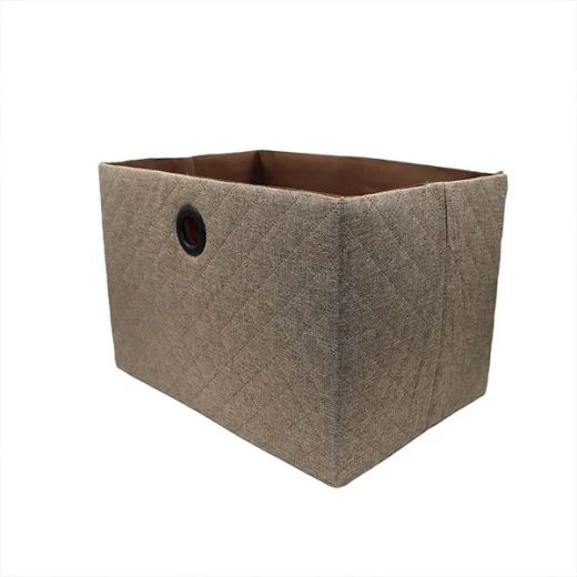 Weva hammer foldable textile storage basket, 38x26x25 cm, beige Weva hammer foldable textile storage basket, 38x26x25 cm, beige