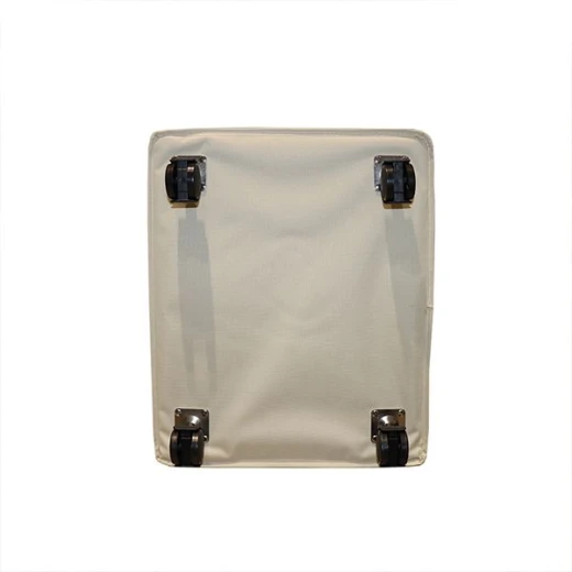 Weva trolly laundry basket with wheels , taupe - Weva - Image 4