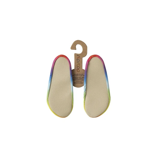 Slipstop Girls Non-slip Pool Shoes, Rainbow Color, Inf Size - Slipstop - Image 2