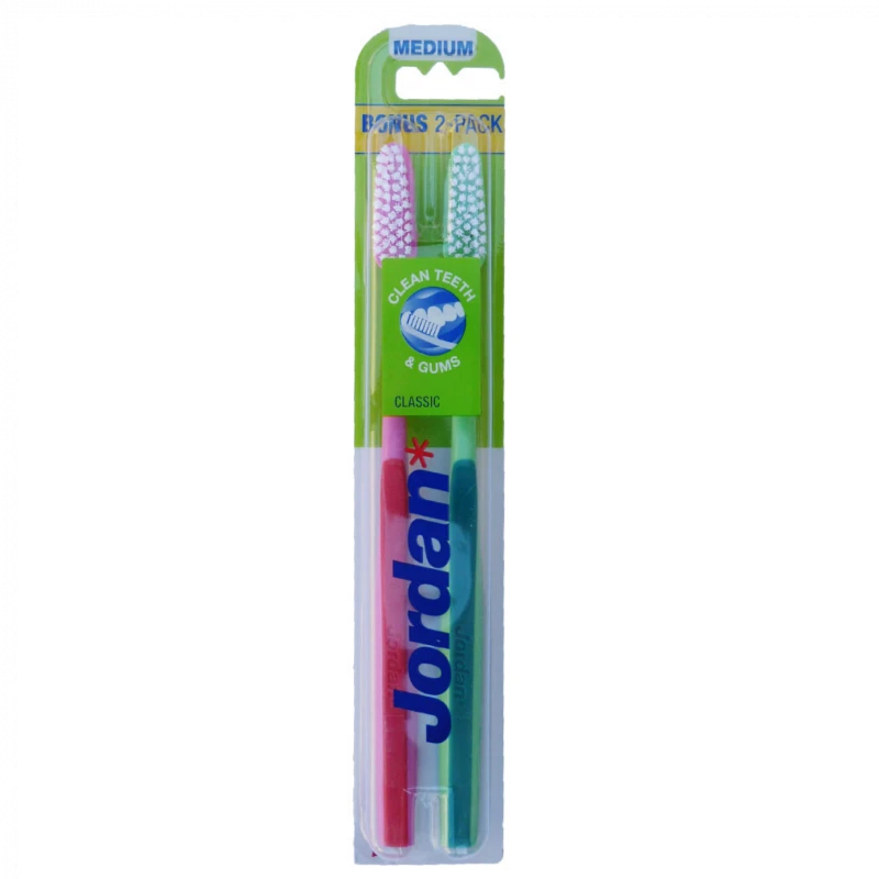 Jordan Toothbrush Classic Medium 2 Pack - Jordan