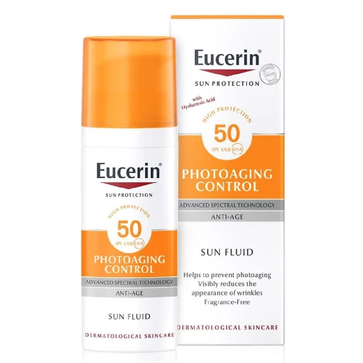 Eucerin Sun Fluid Age Control, 50Ml, SPF50+ Eucerin Sun Fluid Age Control, 50Ml, SPF50+