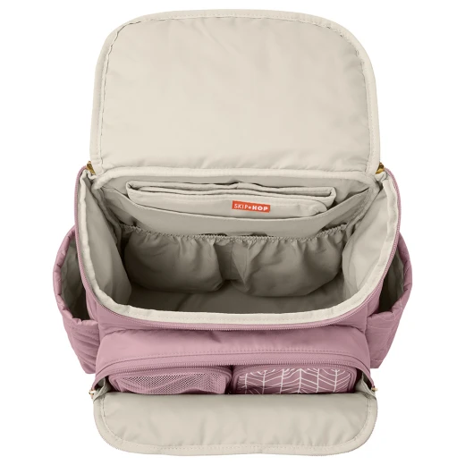 Skip Hop Forma Diaper Backpack, Mauve Color - Skip Hop - Image 3
