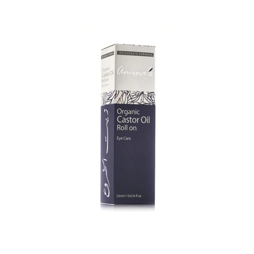 Amina's Organic Castor Oil Roll-On Eye Care, 20 Ml - Amina's Natural Skin Care - Image 3