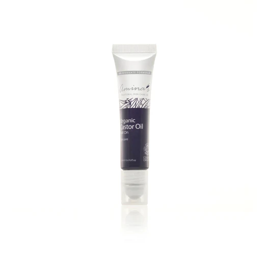Amina's Organic Castor Oil Roll-On Eye Care, 20 Ml - Amina's Natural Skin Care - Image 5