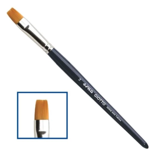Giotto Fila Paintbrush Taklon Flat Tip Series 600/14 Giotto Fila Paintbrush Taklon Flat Tip Series 600/14