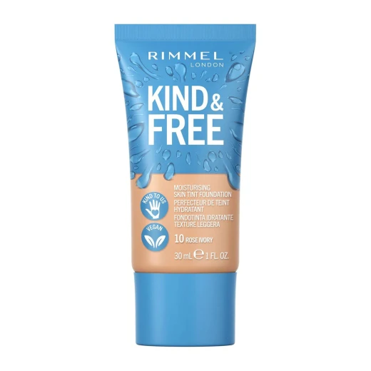 Rimmel London Kind & Free Rose Ivory Moisturizing Skin Tint 30ml Clean Beauty Foundation for Radiant Complexion Rimmel London Kind & Free Rose Ivory Moisturizing Skin Tint 30ml Clean Beauty Foundation for Radiant Complexion