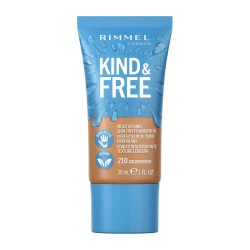 Rimmel Kind + Free Golden Beige 210 Moisturizing Skin Tint Foundation 30ml Radiant Glow Makeup for Hydrated Skin