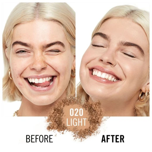 Rimmel KIND & FREE Pressed Powder 020 Light Talc Free Foundation with Aloe Vera & Tapioca for Sensitive Skin 10g - Rimmel London - Image 2