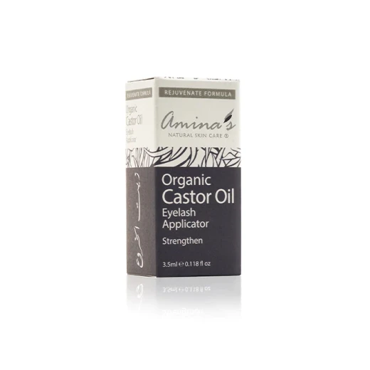 Amina's Organic Castor Oil Eyelash Applicator, 3.5 Ml - Amina's Natural Skin Care - Image 3