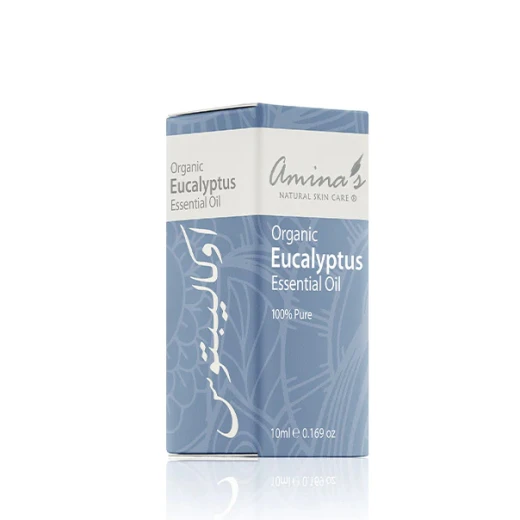 Amina's Organic Eucalyptus Essential Oil, 10ml - Amina's Natural Skin Care - Image 2