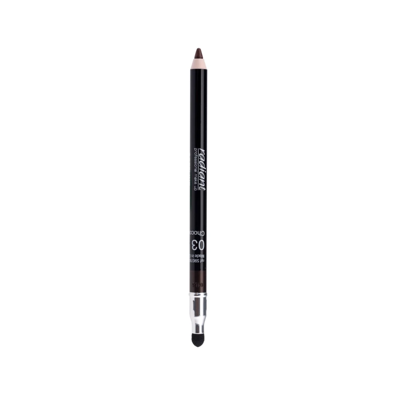 RADIANT PROFESSIONAL MAKEUP Softline Waterproof Eye Pencil Smoky Dark Brown 1.2g Long Lasting - Radiant professional makeup