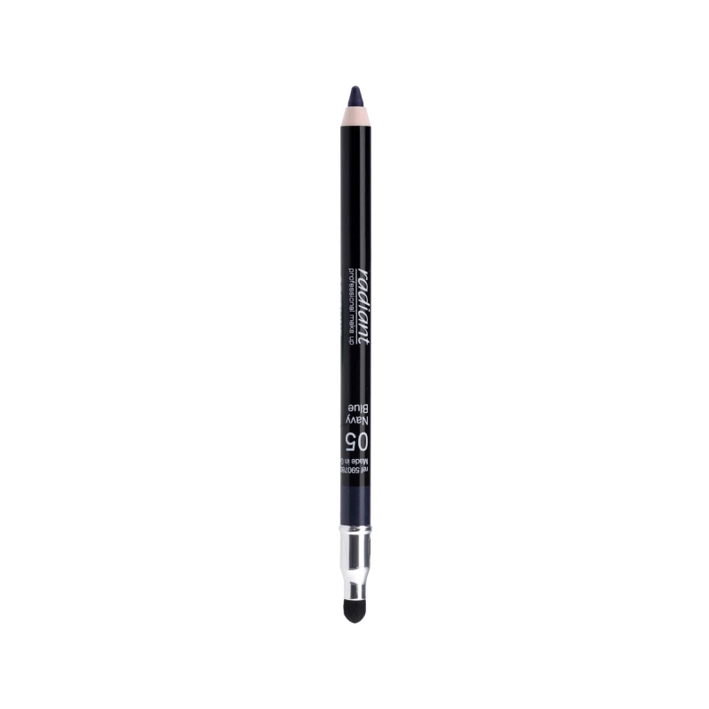 Radiant Professional Waterproof Eyeliner Pencil Number 5: Long Lasting Smudge Proof Eye Makeup with Soft Smudger Tool - Radiant