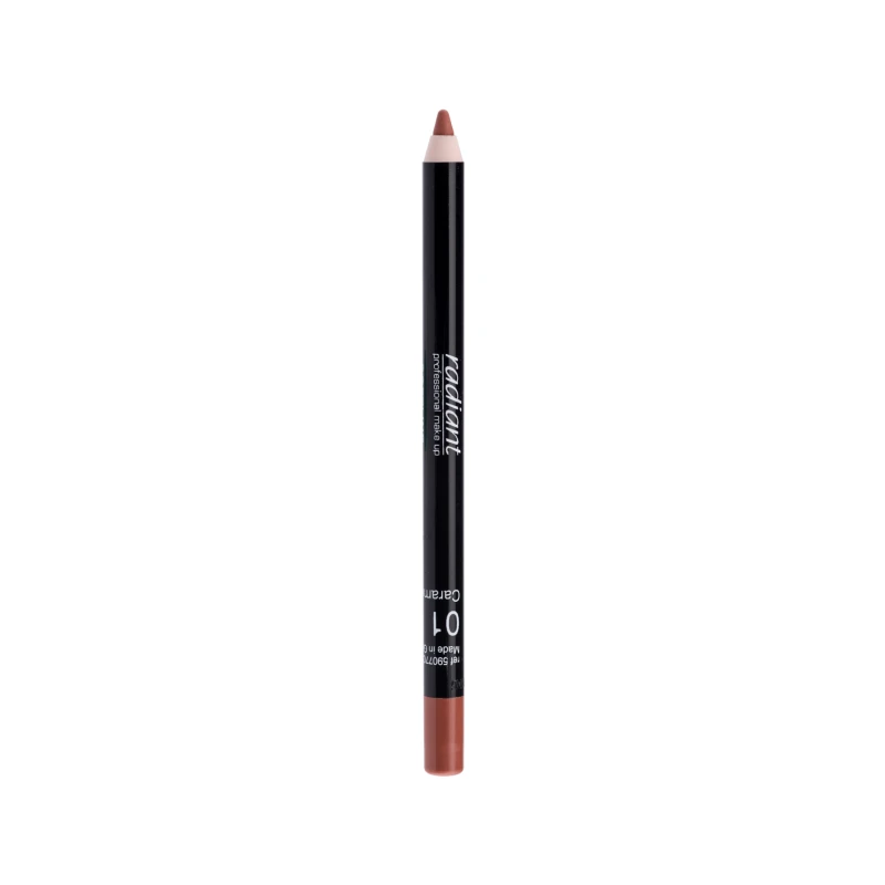Radiant Professional Waterproof Lip Liner Pencil Dark Beige Long Lasting Definition 1.20g, Nourishing Lip Care - Radiant