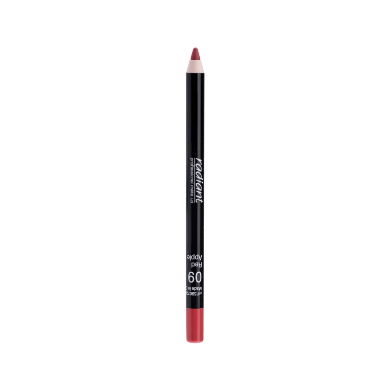 Radiant Softline Waterproof Lip Pencil Number 9 for Lip Definition and Long Lasting Wear with Vitamin E and Jojoba Oil - Radiant