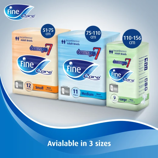 حفاضات كير للجنسين، مقاس متوسط ​، الخصر 75-110 سم، 11 حفاضة من فاين - فاين - Image 7