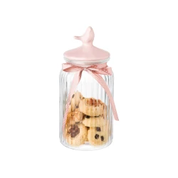 Madame Coco Jar Cylinder, Light Rose Color