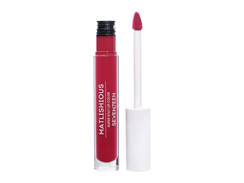 Seventeen Matlishious Super Stay Lip Color Shade 17 Long Lasting Mousse Lipstick 4ml for Women with Intense Color and All Day Wear - Seventeen
