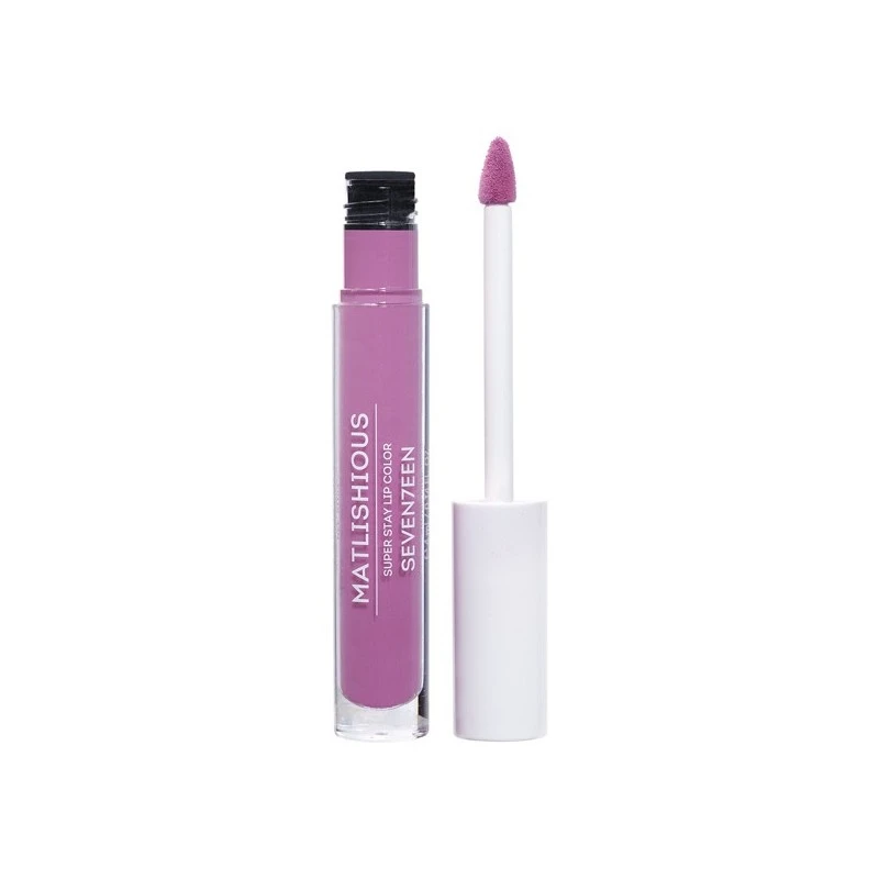 Seventeen Matte Lipstick Shade 20 Long Lasting Moisturizing Lip Color for Women with Precision Brush Mousse Texture - Seventeen