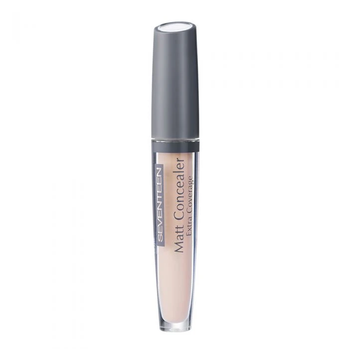 Seventeen Matt Concealer Extra Coverage 0A for Dark Circles & Blemishes Flawless Finish Makeup - Seventeen