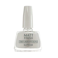 Seventeen Matt Finish Top Coat Nail Polish: Long Lasting Matte Effect Manicure for Versatile Nail Styles