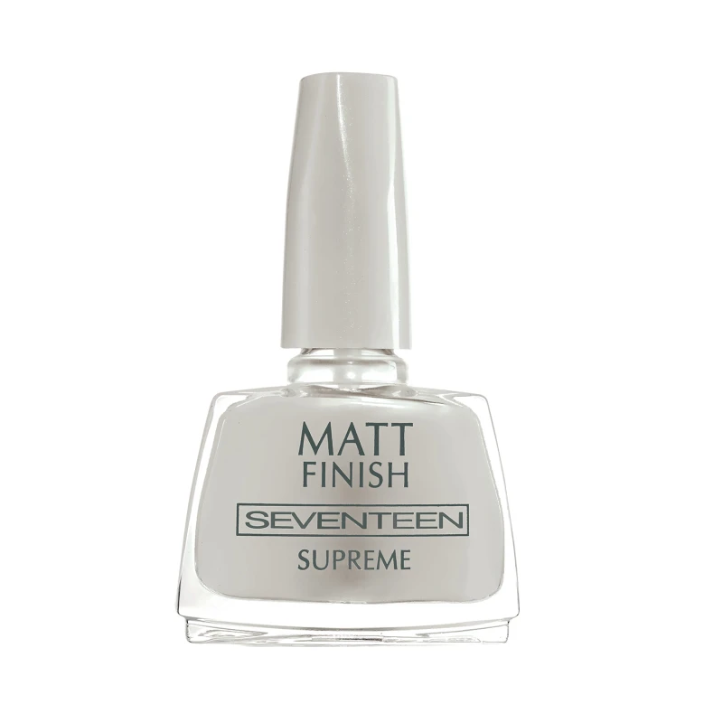 Seventeen Matt Finish Top Coat Nail Polish: Long Lasting Matte Effect Manicure for Versatile Nail Styles - Seventeen