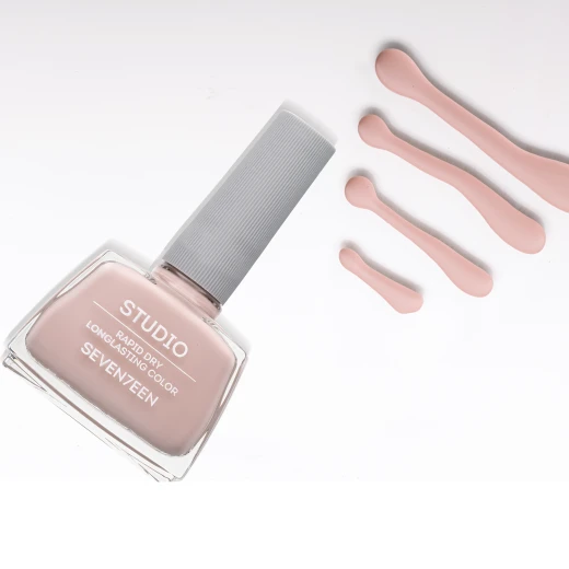 Seventeen Studio Rapid Dry Long Lasting Nail Polish Shade 100 Chip Resistant Manicure 12ml for Women - Seventeen studio - Image 2