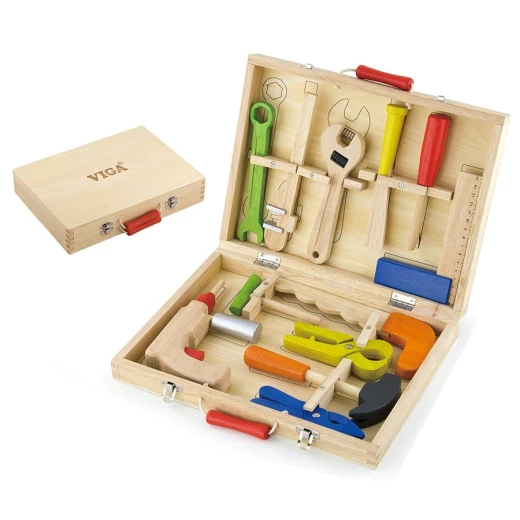 Viga Tool Box For Kids, 10 Pieces - Viga - Image 2