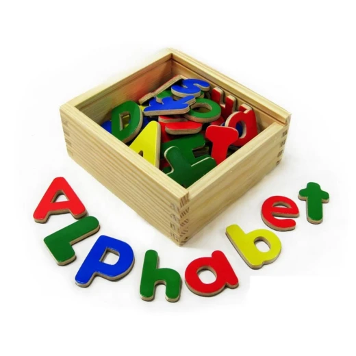 Viga Toys Magnetic Letters, 52 Pieces - Viga - Image 2
