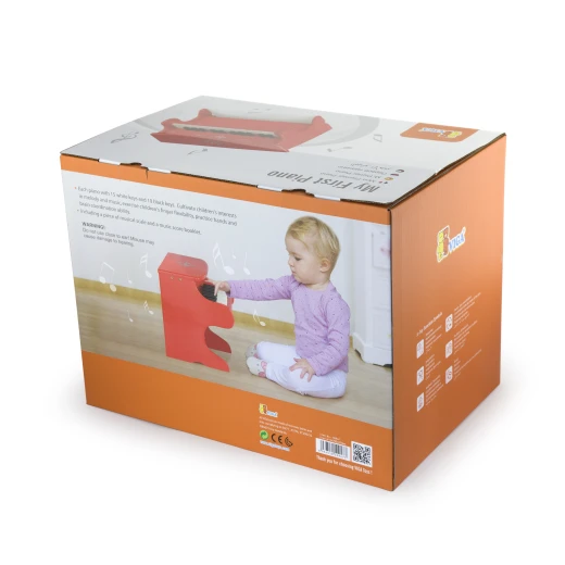 Viga Toys Piano, Red Color - Viga - Image 3