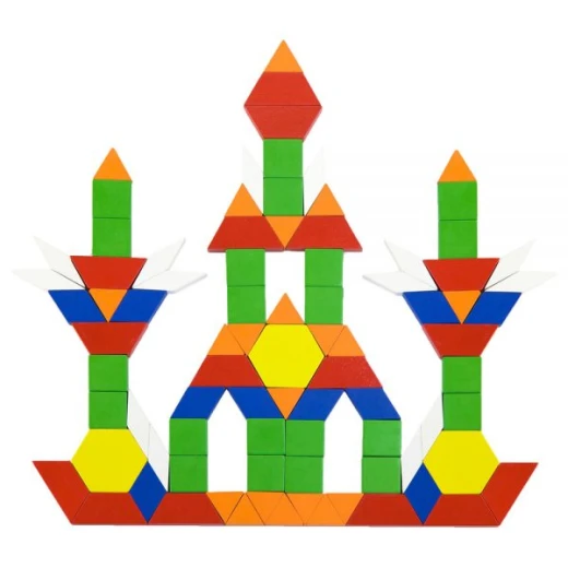 Viga Wood Pattern Block Set, 250 Pieces - Viga - Image 5