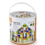Viga Block Set Alphabet and Numbers, 100 Pieces - Viga