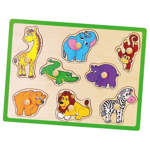 Viga Flat Puzzle, Wild Animals Design - Viga - Image 2