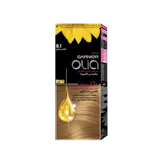 Garnier Hair Color Olia Ash Blonde, Number 8.1 Garnier Hair Color Olia Ash Blonde, Number 8.1