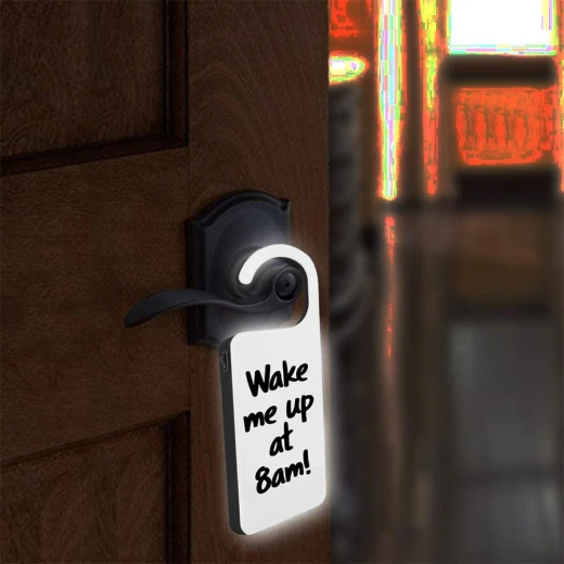 Light Up Door Hanger, With Write Board - BigMouth Inc. - Image 4