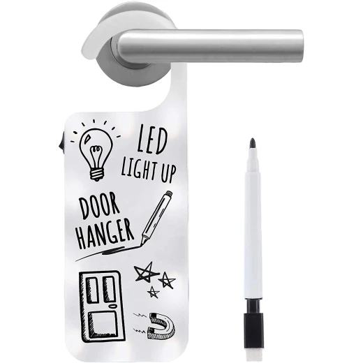 Light Up Door Hanger, With Write Board - BigMouth Inc. - Image 2