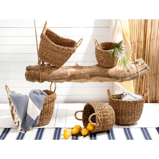 Madame Coco Dorise Medium Wicker Basket, 27x22 Cm - Madame COCO - Image 3