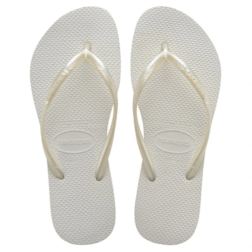 Havaianas Slim Steel Flip Flop, White Color Havaianas Slim Steel Flip Flop, White Color