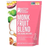 Better Body Food Gluten Free Monk Fruit Blend, 454 Gram - Better Body Food