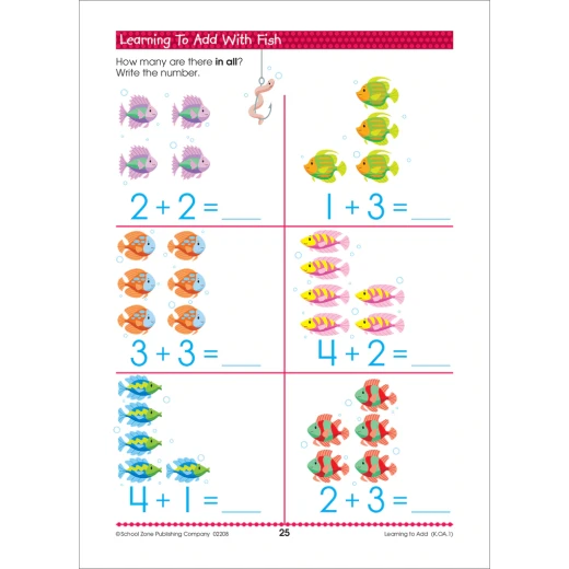 Math Readiness Grades K-1 Workbook - School Zone - Image 3
