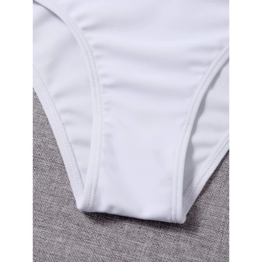 Beach Bikini Skirt, White Color - Image 2